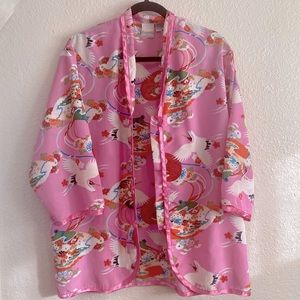 LOVELY vintage Suzanne Somers Oversized Loungewear Top - Size Large